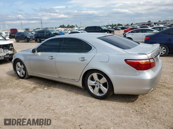 2010 Lexus LS 460 with VIN JTHBL5EF7A5092639, listed as a Copart auction lot 58069975 with 186,078 mi miles and Salvage title. Bid and sale history available at DreamBid. Image 2.