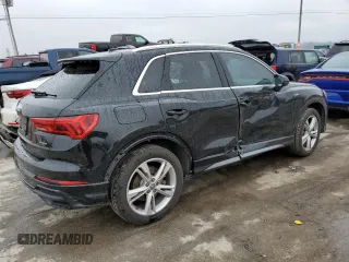 2020 Audi Q3 S line Premium with VIN WA1DECF3XL1016155, listed as a Copart auction lot 37987063 with 38,409 mi miles. Bid and sale history available at carsss.com. Image 3.