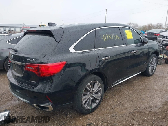 2018 Acura MDX Technology with VIN 5J8YD4H58JL021243, listed as a IAAI auction lot 41987406 with 161,703 mi miles and . Bid and sale history available at DreamBid. Image 4.