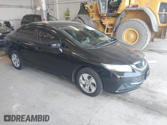2015 Honda Civic LX with VIN 19XFB2F51FE235588, listed as a IAAI auction lot 42167966 with Not Provided miles and . Bid and sale history available at carsss.com. Image 1.