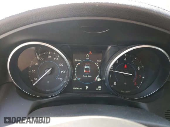 2016 Jaguar XF 35t Prestige with VIN SAJBE4BV5GCY03875, listed as a Copart auction lot 52793135 with 54,202 mi miles and Salvage Title. Bid and sale history available at carsss.com. Image 9.