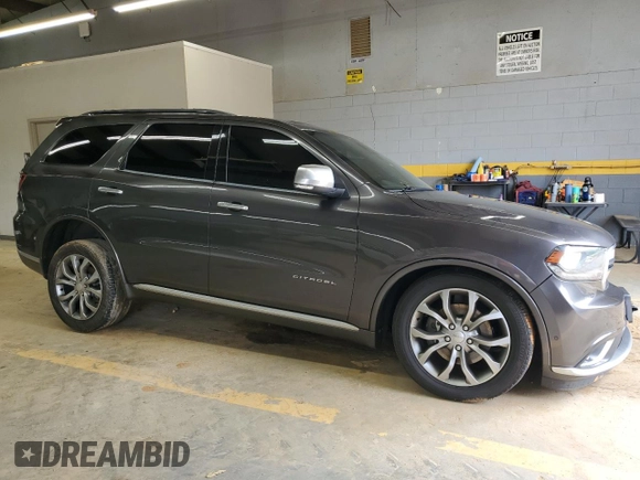 2018 Dodge Durango Citadel Anodized Platinum with VIN 1C4SDJET5JC369250, listed as a Copart auction lot 71709494 with 100,992 mi miles and Salvage title. Bid and sale history available at DreamBid. Image 4.