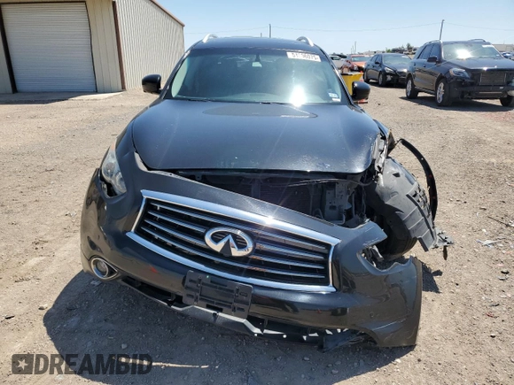 2013 Infiniti FX with VIN JN8CS1MU0DM141129, listed as a Copart auction lot 51896075 with 92,927 mi miles and Salvage Title. Bid and sale history available at carsss.com. Image 5.