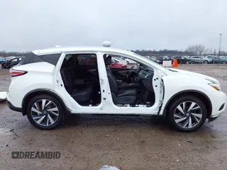 2017 Nissan Murano Platinum z VIN 5N1AZ2MH6HN164756, wystawiony jako IAAI lot #41462574 z przebiegiem 95 401 mil mil oraz . Historia ofert i sprzedaży dostępna na DreamBid. Obrazek 14.