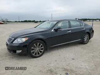 2012 Lexus LS 460 L with VIN JTHGL1EF2C5046055, listed as a Copart auction lot 54832575 with 125,909 mi miles and Salvage title. Bid and sale history available at DreamBid. Image 1.