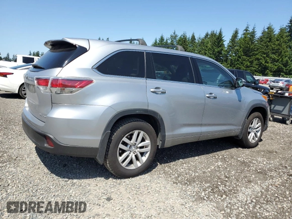 2014 Toyota Highlander LE z VIN 5TDBKRFHXES026288, wystawiony jako Copart lot #59641945 z przebiegiem 186 628 mil mil oraz Czysty tytuł • Clean title. Historia ofert i sprzedaży dostępna na DreamBid. Obrazek 3.