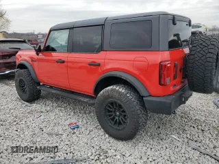 2022 Ford Bronco with VIN 1FMEE5BPXNLB09730, listed as a Copart auction lot 82258344 with 36,738 mi miles and Salvage Title. Bid and sale history available at DreamBid. Image 2.
