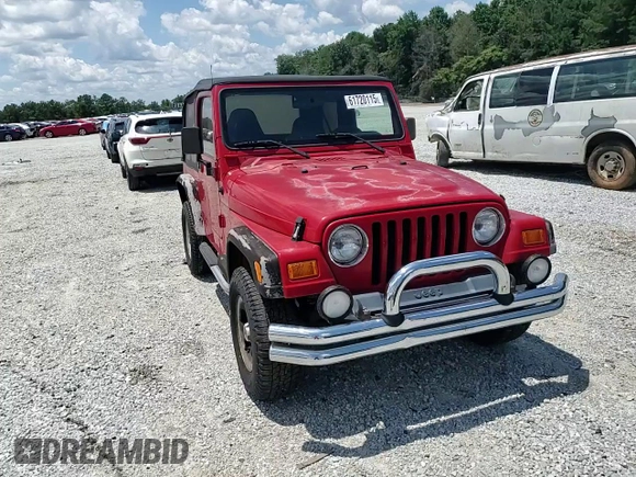 2001 Jeep Wrangler Sport with VIN 1J4FA49S51P365327, listed as a Copart auction lot 61720115 with 194,086 mi miles and Salvage title. Bid and sale history available at DreamBid. Image 14.