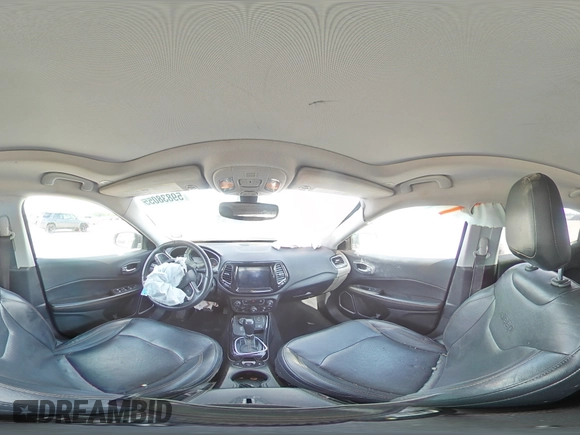 2018 Jeep Compass Limited with VIN 3C4NJDCB9JT206736, listed as a Copart auction lot 59838055 with 124,992 mi miles and Salvage title. Bid and sale history available at DreamBid. Image 16.