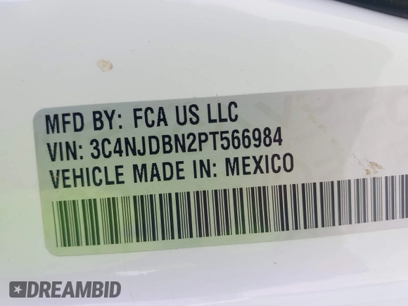 2023 Jeep Compass Latitude с VIN 3C4NJDBN2PT566984, выставлен на аукционе IAAI как лот 42492185 с пробегом 50 245 миль миль и . История ставок и продаж доступна на DreamBid. Изображение 9.