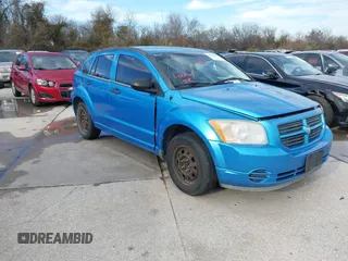 2008 Dodge Caliber SE with VIN 1B3HB28B58D573240, listed as a IAAI auction lot 41433784 with 255,321 mi miles. Bid and sale history available at carsss.com. Image 1.