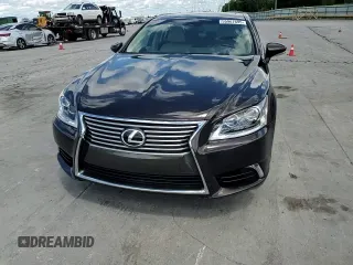 2015 Lexus LS 460 with VIN JTHBL5EF9F5136423, listed as a Copart auction lot 55967695 with 62,012 mi miles and Salvage title. Bid and sale history available at DreamBid. Image 14.