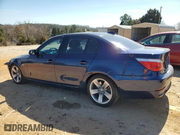 2009 BMW 5 Series 528i with VIN WBANU53589C122872, listed as a Copart auction lot 46658035 with 194,383 mi miles and Salvage Title. Bid and sale history available at carsss.com. Image 2.