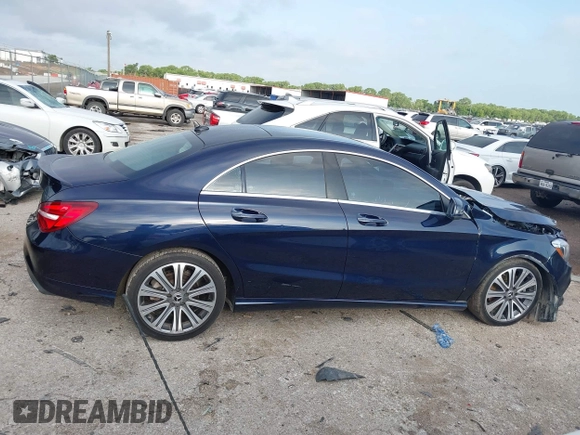 2018 Mercedes-Benz CLA with VIN WDDSJ4EB4JN637135, listed as a IAAI auction lot 42117690 with 79,734 mi miles. Bid and sale history available at carsss.com. Image 14.