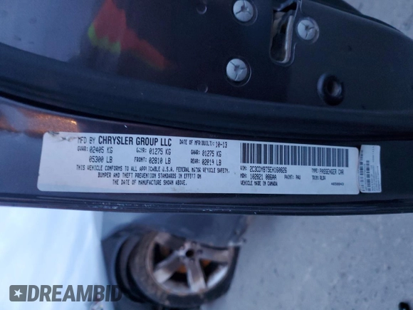 2014 Dodge Challenger R/T Plus z VIN 2C3CDYBT5EH160826, wystawiony jako Copart lot #82748844 z przebiegiem 160 152 mil mil oraz Szkoda całkowita • Salvage title. Historia ofert i sprzedaży dostępna na DreamBid. Obrazek 15.