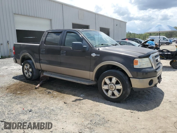 2006 Ford F-150 XLT with VIN 1FTPW14V06KC21359, listed as a Copart auction lot 62238015 with 281,038 mi miles and Salvage title. Bid and sale history available at DreamBid. Image 4.