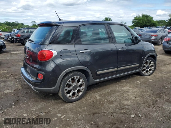 2014 FIAT 500L Trekking with VIN ZFBCFADH2EZ019737, listed as a Copart auction lot 55460754 with 145,535 mi miles and Non Repairable. Bid and sale history available at carsss.com. Image 3.