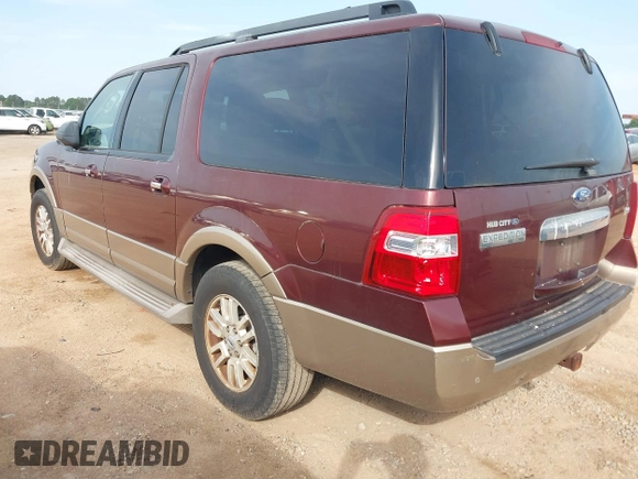 2011 Ford Expedition EL XLT with VIN 1FMJK1H54BEF40456, listed as a IAAI auction lot 42097529 with 209,217 mi miles. Bid and sale history available at carsss.com. Image 3.