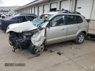 2008 Hyundai Tucson SE with VIN KM8JN12D88U853192, listed as a Copart auction lot 45271415 with 155,610 mi miles and Salvage Title. Bid and sale history available at carsss.com. Image 1.