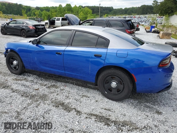 2022 Dodge Charger Police with VIN 2C3CDXAT5NH116675, listed as a Copart auction lot 55891205 with 59,669 mi miles and Salvage Title. Bid and sale history available at DreamBid. Image 2.