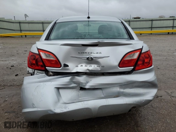 2010 Chrysler Sebring Touring with VIN 1C3CC4FB5AN121135, listed as a Copart auction lot 81127464 with 168,089 mi miles and Salvage Title. Bid and sale history available at carsss.com. Image 6.