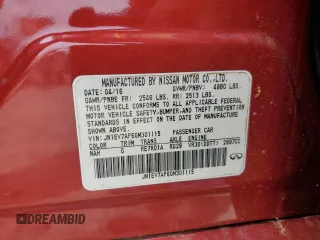 2016 Infiniti Q50 Premium с VIN JN1EV7AP6GM301115, выставлен на аукционе Copart как лот 54443635 с пробегом 90 135 миль миль и Списание • Salvage title. История ставок и продаж доступна на DreamBid. Изображение 12.
