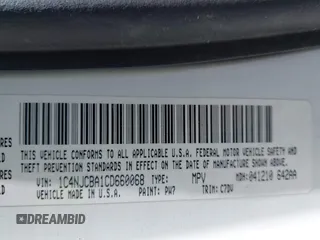 2012 Jeep Compass Sport with VIN 1C4NJCBA1CD660068, listed as a IAAI auction lot 41766146 with 173,445 mi miles. Bid and sale history available at carsss.com. Image 9.