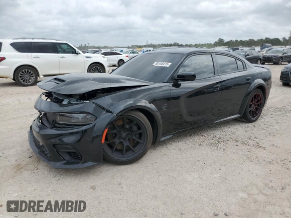 2023 Dodge Charger SRT Hellcat Widebody Jailbreak with VIN 2C3CDXL97PH514569, listed as a Copart auction lot 50168415 with 35,968 mi miles and Salvage Title. Bid and sale history available at carsss.com. Image 1.