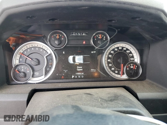 2014 Ram 1500 Big Horn with VIN 1C6RR7TT9ES231106, listed as a Copart auction lot 53886015 with 116,833 mi miles and Clean title. Bid and sale history available at DreamBid. Image 9.