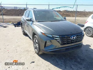 2023 Hyundai Tucson SEL with VIN 5NMJFCAE0PH201261, listed as a IAAI auction lot 41654288 with 9,937 mi miles. Bid and sale history available at carsss.com. Image 1.