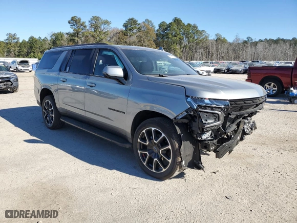 2023 Chevrolet Suburban RST with VIN 1GNSKEKD0PR540817, listed as a Copart auction lot 87914325 with 26,630 mi miles and Salvage Title. Bid and sale history available at carsss.com. Image 4.