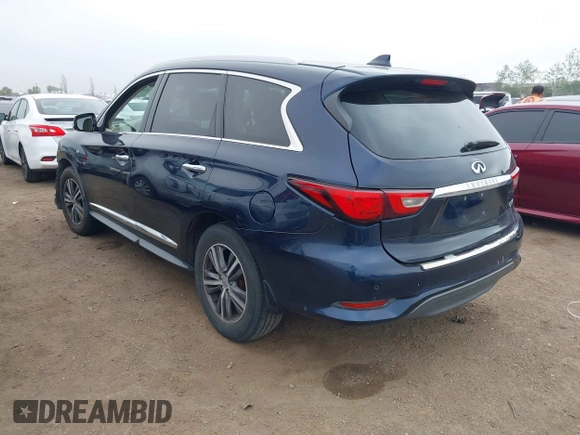 2017 Infiniti QX60 with VIN 5N1DL0MN3HC528880, listed as a IAAI auction lot 41865871 with 183,430 mi miles. Bid and sale history available at carsss.com. Image 3.