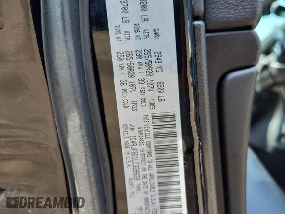 2020 Jeep Grand Cherokee Limited X с VIN 1C4RJFBG1LC328628, выставлен на аукционе Copart как лот 63693455 с пробегом 71 268 миль миль и Списание • Salvage title. История ставок и продаж доступна на DreamBid. Изображение 13.
