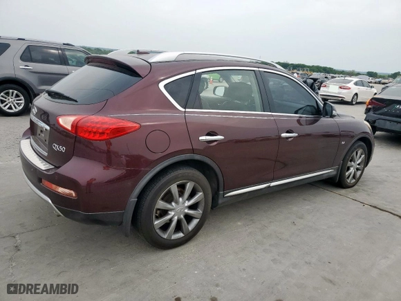 2017 Infiniti QX50 with VIN JN1BJ0RPXHM384527, listed as a Copart auction lot 53743655 with 116,572 mi miles and Salvage Title. Bid and sale history available at carsss.com. Image 3.
