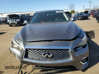 2022 Infiniti Q50 LUXE with VIN JN1EV7BR7NM341197, listed as a Copart auction lot 48691555 with 35,895 mi miles and Salvage Title. Bid and sale history available at carsss.com. Image 5.
