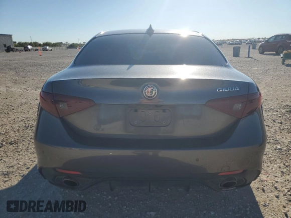 2018 Alfa Romeo Giulia Ti Sport with VIN ZARFAECN8J7580740, listed as a Copart auction lot 79091504 with 81,981 mi miles and Salvage Title. Bid and sale history available at carsss.com. Image 6.