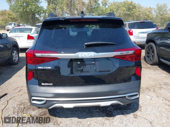 2023 Kia Seltos Nightfall with VIN KNDEUCA2XP7427604, listed as a IAAI auction lot 40319974 with 15,279 mi miles. Bid and sale history available at carsss.com. Image 16.