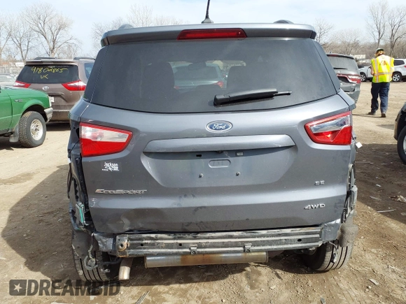 2021 Ford EcoSport SE z VIN MAJ6S3GL1MC425050, wystawiony jako IAAI lot #41808554 z przebiegiem 63 785 mil mil oraz . Historia ofert i sprzedaży dostępna na DreamBid. Obrazek 16.