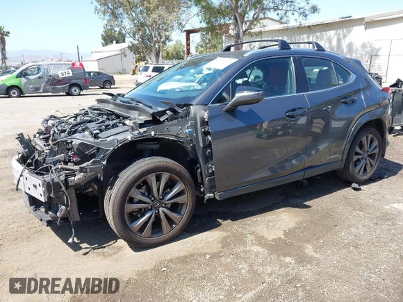 2022 Lexus UX 250h F Sport with VIN JTHE9JBHXN2057109, listed as a IAAI auction lot 42265432 with 76,822 mi miles and . Bid and sale history available at DreamBid. Image 23.
