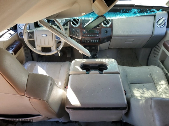2008 Ford Super Duty F-250 SRW XL with VIN 1FTSW21R38EC45146, listed as a Copart auction lot 46644185 with 0 mi miles and Salvage Title. Bid and sale history available at carsss.com. Image 8.