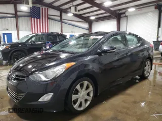 2013 Hyundai Elantra GLS z VIN KMHDH4AE7DU859883, wystawiony jako Copart lot #58296965 z przebiegiem 134 846 mil mil oraz Szkoda całkowita • Salvage title. Historia ofert i sprzedaży dostępna na DreamBid. Obrazek 1.