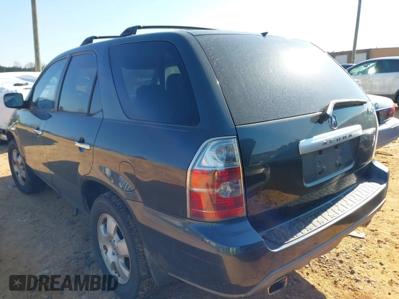 2005 Acura MDX with VIN 2HNYD18205H531571, listed as a IAAI auction lot 41405975 with 127,354 mi miles. Bid and sale history available at carsss.com. Image 3.