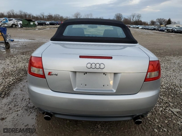 2006 Audi S4 with VIN WUARL48H46K900268, listed as a Copart auction lot 46163935 with 100,371 mi miles and Salvage Title. Bid and sale history available at carsss.com. Image 6.
