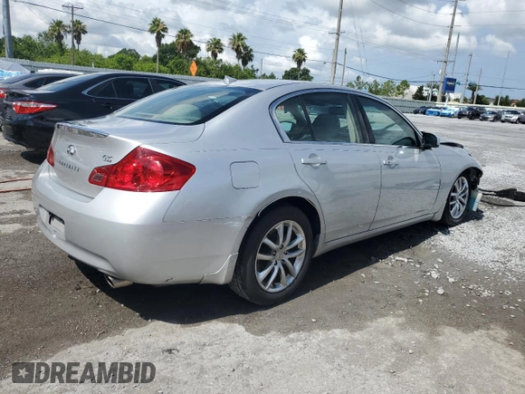 2008 Infiniti G35 Journey with VIN JNKBV61E78M211545, listed as a Copart auction lot 61828845 with Not provided miles and Salvage title. Bid and sale history available at DreamBid. Image 3.