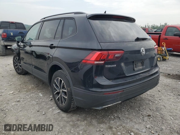 2021 Volkswagen Tiguan S z VIN 3VV0B7AX6MM023026, wystawiony jako Copart lot #60134345 z przebiegiem 98 196 mil mil oraz Szkoda całkowita • Salvage title. Historia ofert i sprzedaży dostępna na DreamBid. Obrazek 2.