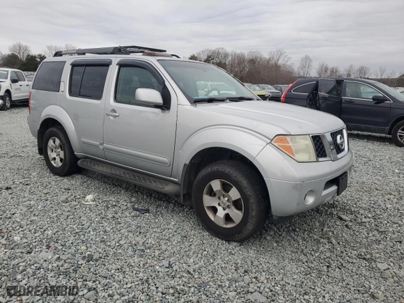 2006 Nissan Pathfinder SE with VIN 5N1AR18U36C615863, listed as a Copart auction lot 86129104 with 259,857 mi miles and Salvage Title. Bid and sale history available at carsss.com. Image 4.