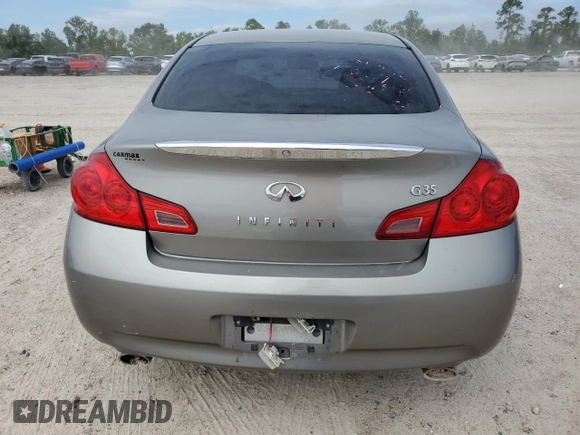 2007 Infiniti G35 Journey with VIN JNKBV61EX7M729115, listed as a Copart auction lot 70764774 with 107,536 mi miles and Salvage Title. Bid and sale history available at DreamBid. Image 6.