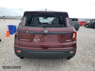 2021 Honda Passport EX-L with VIN 5FNYF8H52MB001660, listed as a Copart auction lot 62454734 with 51,143 mi miles and Salvage Title. Bid and sale history available at carsss.com. Image 6.