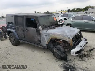 2018 Jeep Wrangler JK Unlimited Sport S with VIN 1C4BJWDG1JL871201, listed as a Copart auction lot 66026884 with 0 mi miles and Non Repairable. Bid and sale history available at carsss.com. Image 4.