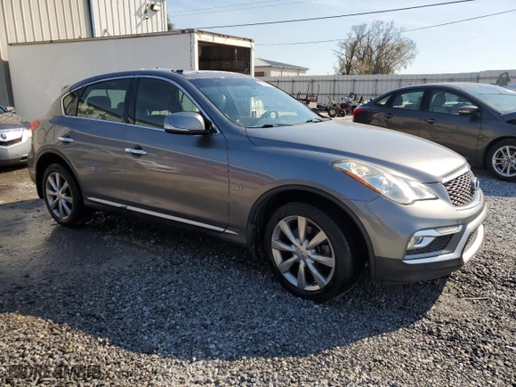 2017 Infiniti QX50 with VIN JN1BJ0RR9HM411170, listed as a Copart auction lot 43348635 with 0 mi miles and Salvage Title. Bid and sale history available at carsss.com. Image 4.